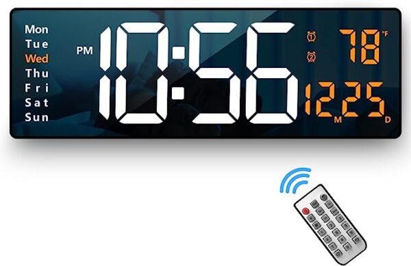 Digital Wall Clock Large Display, 16.2 Inch Large Wall Clocks - Image 3